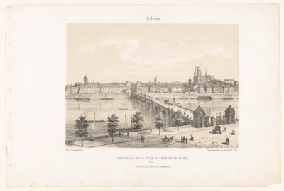 Vista di Orléans dalla riva sinistra della Loira da Leon Auguste Asselineau