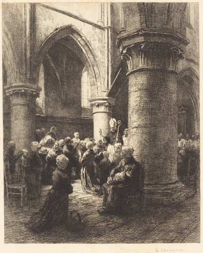 Una visita episcopale da Leon Augustin Lhermitte