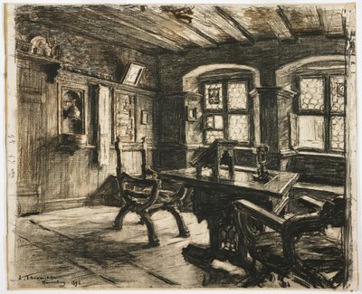 Stanza di Durer a Norimberga, 1896 da Leon Augustin Lhermitte