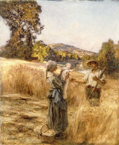 Cena serale da Leon Augustin Lhermitte
