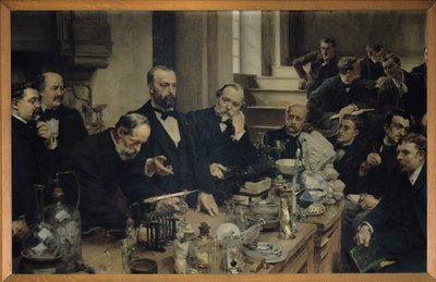 Henri Sainte-Claire Deville che tiene una lezione, 1890 da Leon Augustin Lhermitte