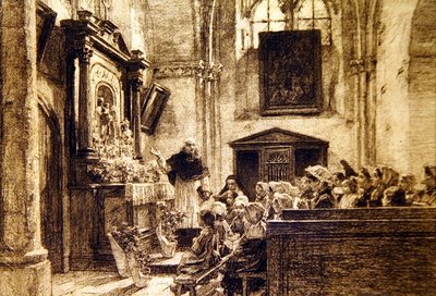 Il mese di Maria a Charteve: maggio da Leon Augustin Lhermitte