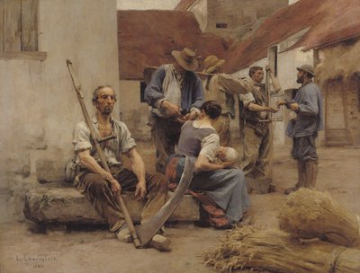 Pagare i Mietitori, 1882 da Leon Augustin Lhermitte