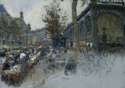 Studio per Les Halles, 1893 da Leon Augustin Lhermitte