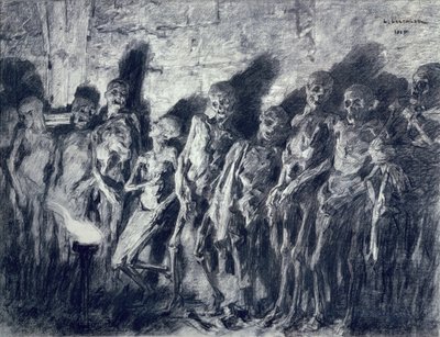La volta delle mummie, o scheletri dalla Torre di San Michele, Bordeaux, 1885 da Leon Augustin Lhermitte