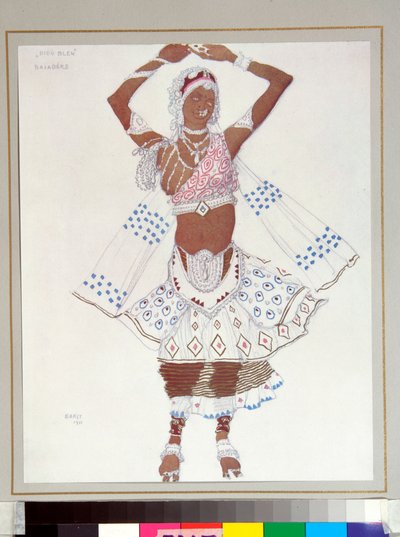 Ballets russes: Bayadere, costume disegnato da Leon Bakst per il balletto Il dio blu di Michel Fokine da Leon Bakst