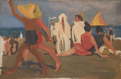 Bagnanti al Lido, Venezia Serge Diaghilev e Vaslav Nijinsky sulla spiaggia da Leon Bakst