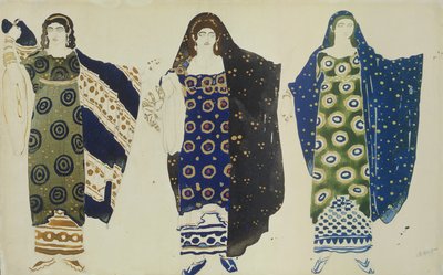 Costume per Edipo a Colono di Sofocle, 1904 da Leon Bakst
