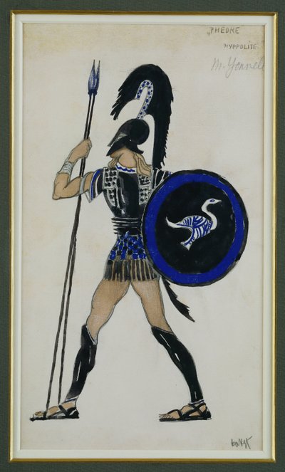 Costume per Ippolito da "Fedra" da Leon Bakst