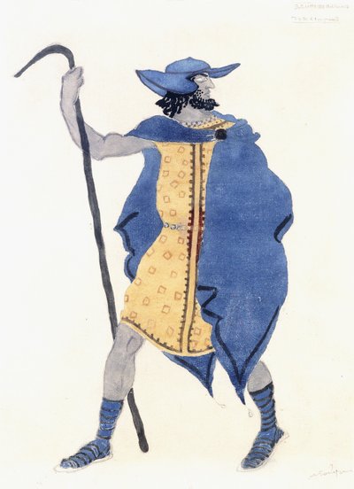 Costume per Edipo a Colono - lo Straniero, c. 1899-1909 da Leon Bakst