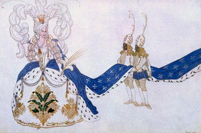 Costume per La Regina e le sue Pagine, da La Bella Addormentata, 1921 da Leon Bakst