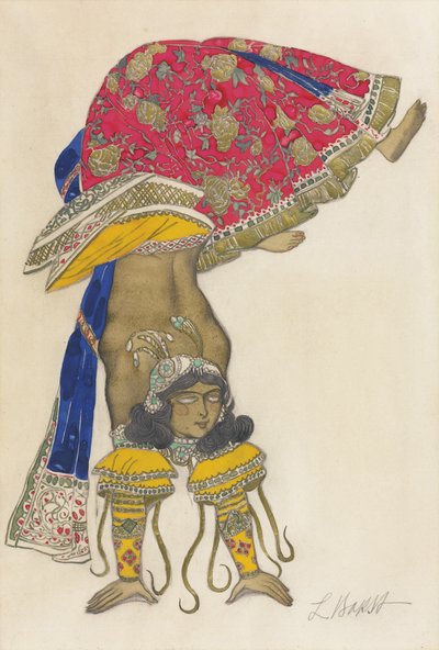 Costume per il Balletto Dio Blu di R. Hahn, 1912 da Leon Bakst