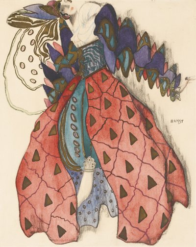 Costume per il balletto La Leggenda di Giuseppe di R. Strauss da Leon Bakst