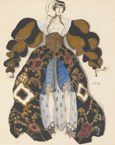 Costume per il balletto La Leggenda di Giuseppe di R. Strauss da Leon Bakst