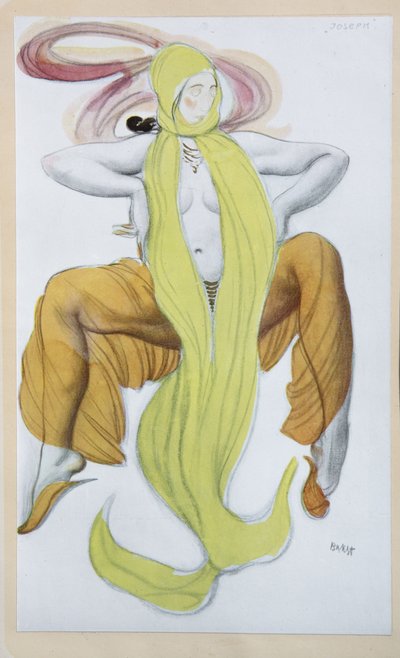 Costume per il balletto La Légende de Joseph di R. Strauss, 1914 da Leon Bakst