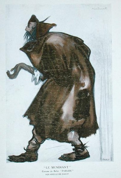 Costume per il Mendicante, per 
