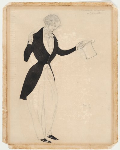 Costume per il balletto Carnaval di R. Schumann, 1910 da Leon Bakst