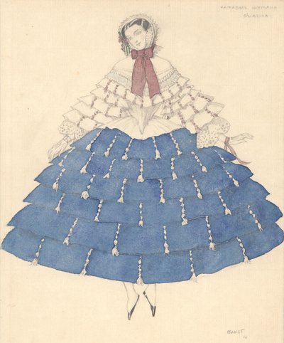 Costume per il balletto Carnaval di R. Schumann, 1910 da Leon Bakst