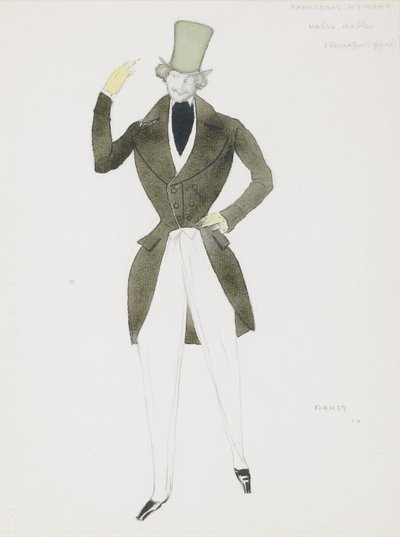Costume per il balletto Carnaval di R. Schumann da Leon Bakst