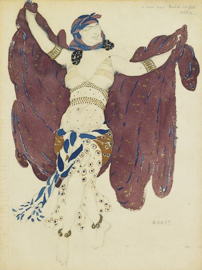 Costume per il balletto Cleopatra di A. Arensky da Leon Bakst