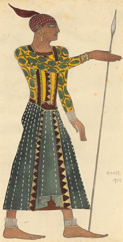 Costume per il balletto Cleopatra di A. Arensky, 1912 da Leon Bakst