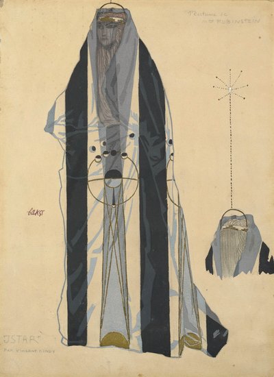 Costume per il balletto Istar di Bohuslav Martinu, c. 1922 da Leon Bakst