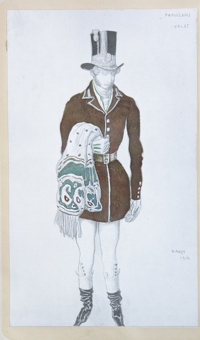 Costume per il balletto Les Papillons di Robert Schumann da Leon Bakst