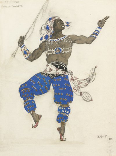 Costume per il balletto Fantasia orientale Balletto indù da Leon Bakst