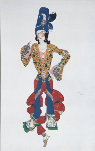 Costume per il balletto Sheherazade di N. Rimsky-Korsakov da Leon Bakst