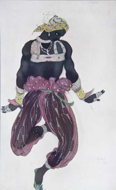 Bozzetto di costume per il balletto Sheherazade di N. Rimsky-Korsakov da Leon Bakst