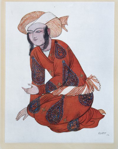 Costume per il balletto Sheherazade di N. Rimsky-Korsakov, 1922 da Leon Bakst