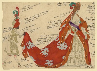 Costume per il balletto La bella addormentata di P. Tchaikovsky da Leon Bakst
