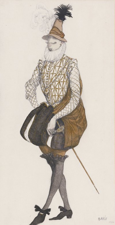 Costume per il balletto La Bella Addormentata di P. Tchaikovsky da Leon Bakst