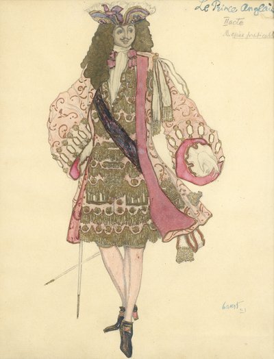 Costume per il balletto La bella addormentata di P. Tchaikovsky da Leon Bakst