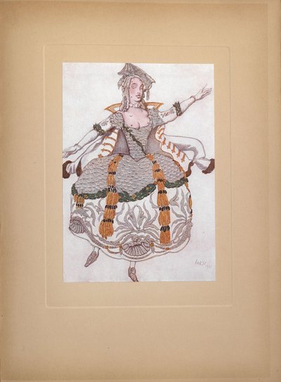 Costume per il balletto La bella addormentata di P. Tchaikovsky, 1921 da Leon Bakst