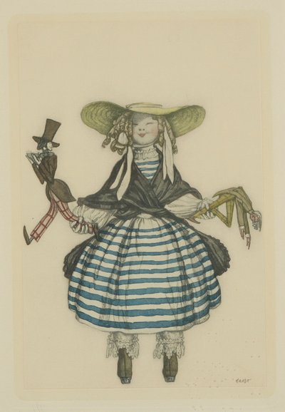 Costume per il balletto La bambola fatata di J. Bayer, 1903 da Leon Bakst