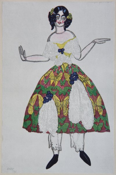 Costume per il balletto Il Negozio di Giocattoli Magici di G. Rossini da Leon Bakst