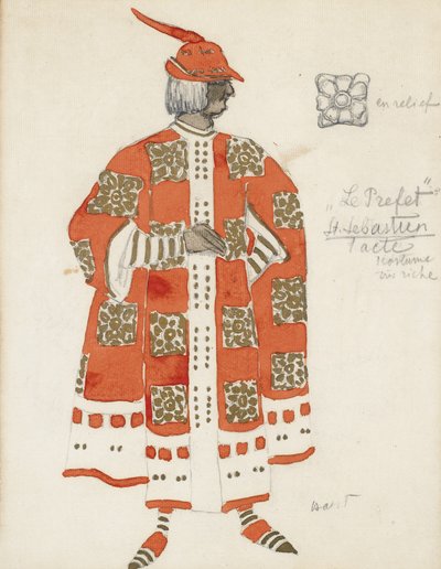 Costume per il dramma Il Martirio di San Sebastiano di Gabriele D