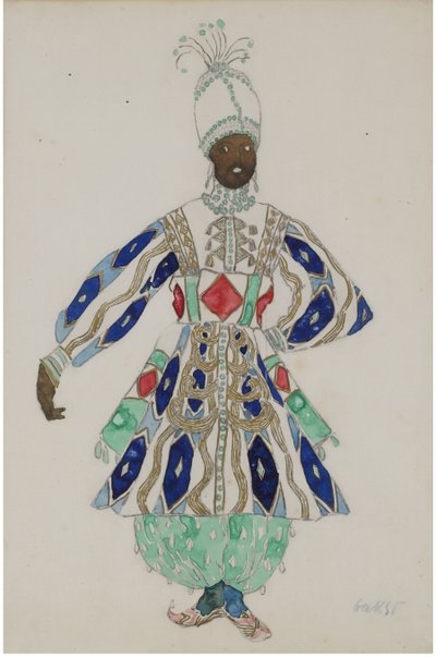 Costume per la rivista Aladino, o la lampada meravigliosa da Leon Bakst