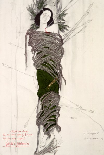 Costume per la ballerina Ida Rubinstein, 1911 da Leon Bakst