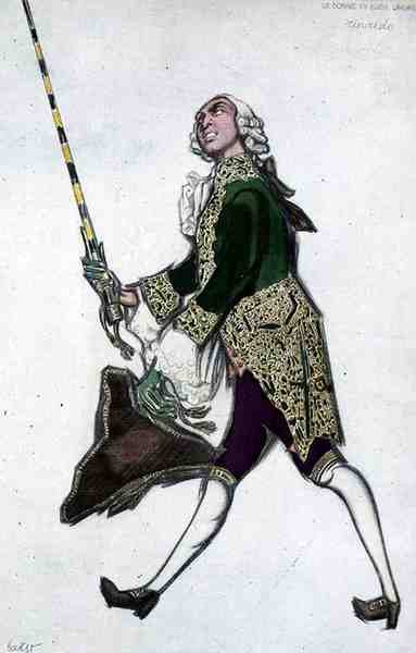 Costume per Rinaldo, da Le Signore Allegre da Leon Bakst