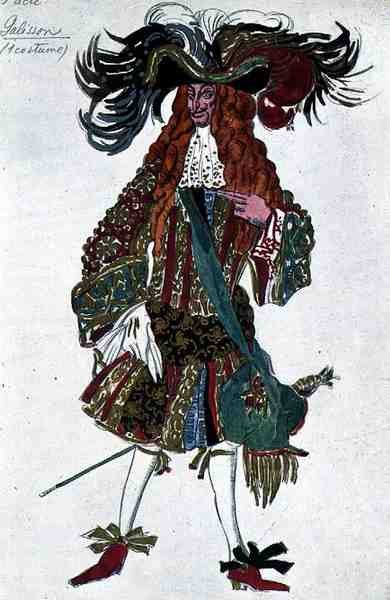 Costume per un Dignitario di Corte, da La Bella Addormentata da Leon Bakst