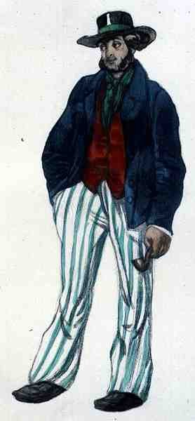 Costume per il marinaio, da La Boutique Fantastique da Leon Bakst