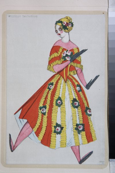 Costume per il balletto "La Boutique Fantasque" diretto da Gioachino Rossini da Leon Bakst