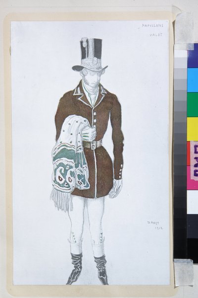Costume per il balletto Les Papillons di Robert Schumann da Leon Bakst