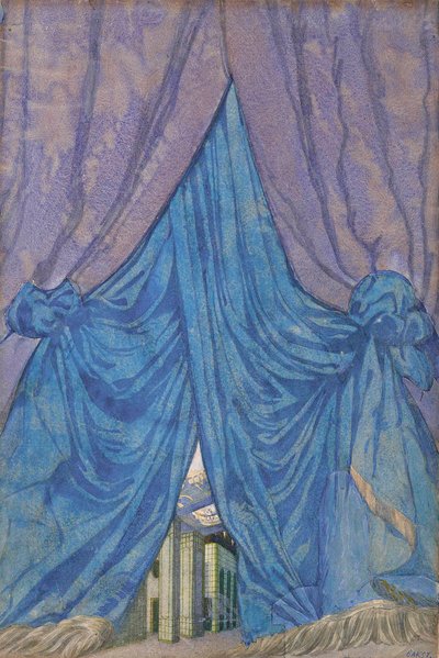 Progetto di sipario per il balletto La Bella Addormentata di P. Tchaikovsky da Leon Bakst