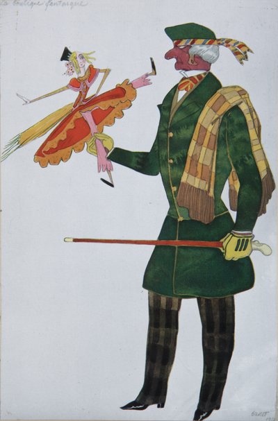 Inglese. Costume per il balletto Il negozio di giocattoli magici di G. Rossini, 1919 da Leon Bakst