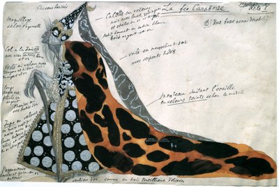 Fata Carabosse, costume per il balletto La bella addormentata di Tchaikovsky, inizio XIX secolo da Leon Bakst