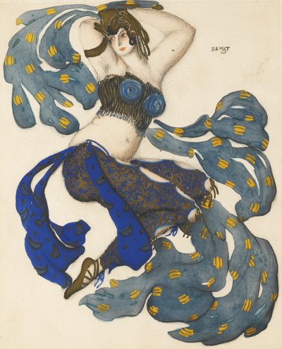 Odalisca. Costume per il balletto Sheherazade di N. Rimsky-Korsakov da Leon Bakst