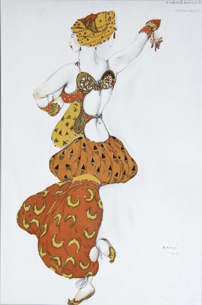 Odalisca. Costume per il balletto Sheherazade di N. Rimsky-Korsakov, 1910 da Leon Bakst